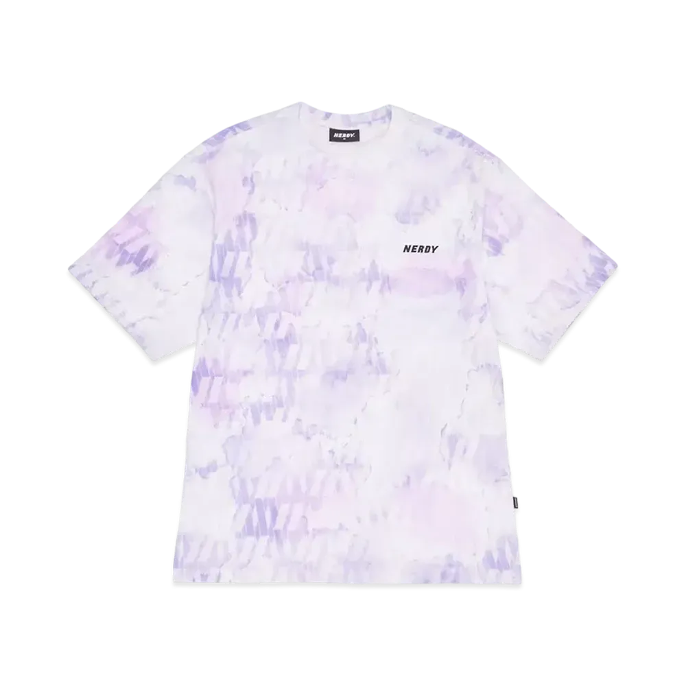atmos x NERDY DNA Watercolor Brush 1/2 Sleeve T-Shirt "Purple"