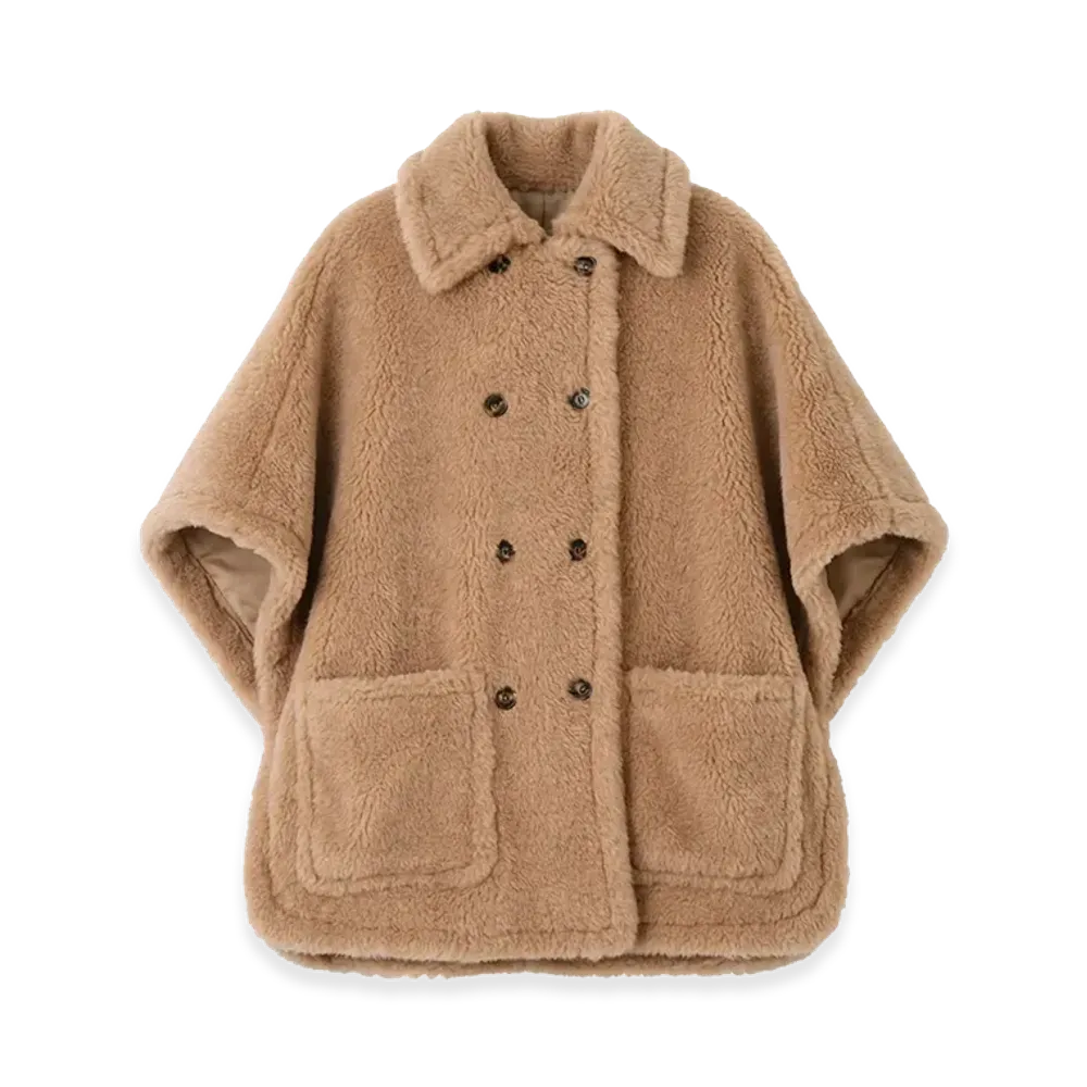 Max Mara Women's Cavallo4 Teddy Cape "Beige"