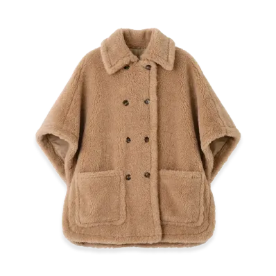 Max Mara Women's Cavallo4 Teddy Cape "Beige"