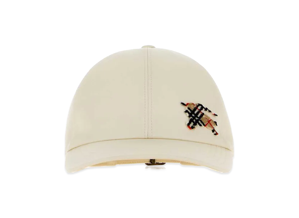 Burberry Cotton Baseball Cap "White/Ivory"