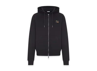 Burberry Cotton Sweatshirt With Zip And Hood "Black"