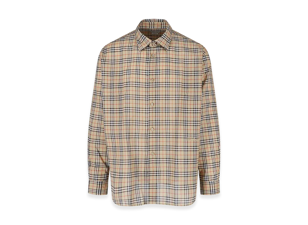 Burberry Relaxed Fit Check Cotton Shirt "Checked"