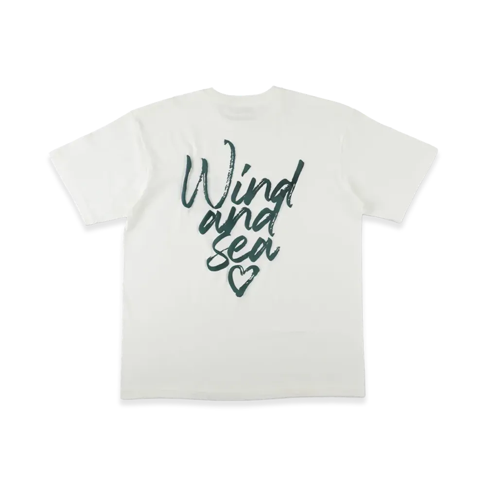 WIND AND SEA Heart Logo S/S Tee "Off White"