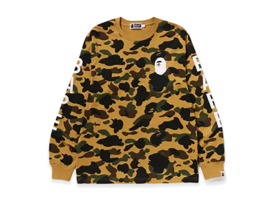 A BATHING APE 1ST Camo LS Tee "Yellow"