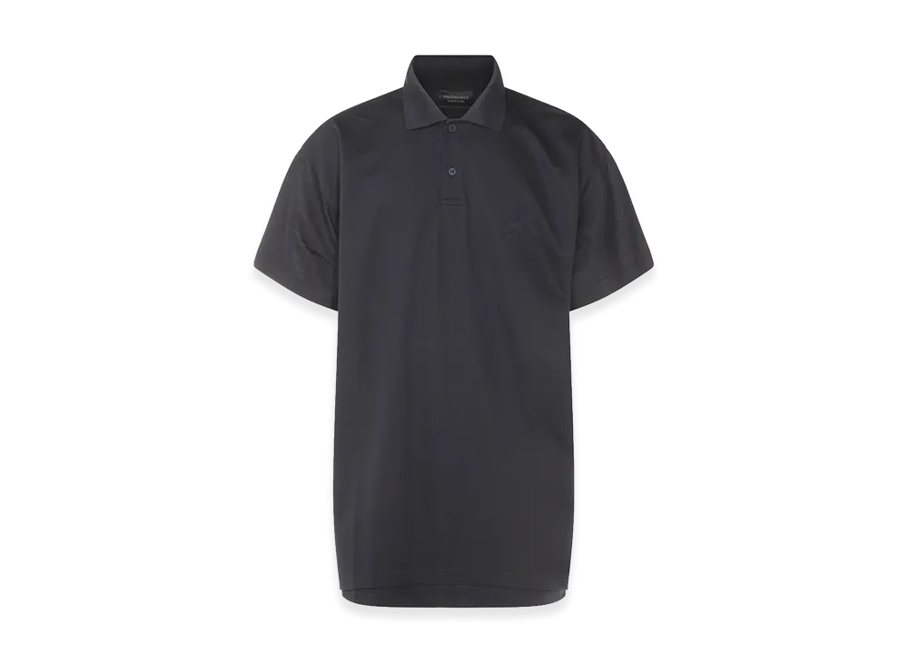 BALENCIAGA Embroidery Polo Shirt "Blue"