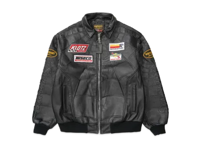 Supreme x Vanson Leathers Spider-Man Jacket "Black"