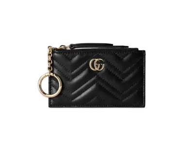 GUCCI GG Marmont Zip Key Case "Black"