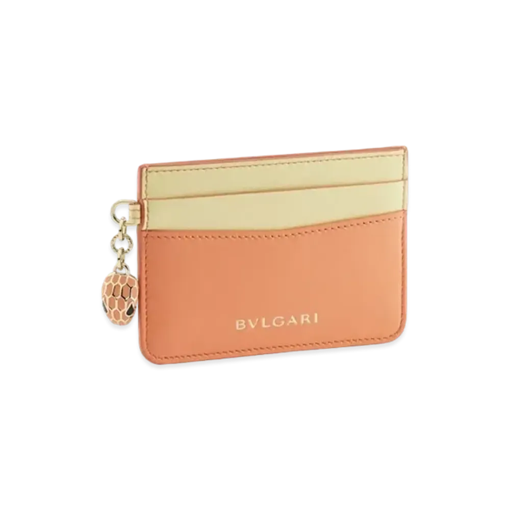 BVLGARI Serpenti Forever Card Holder "Orange"