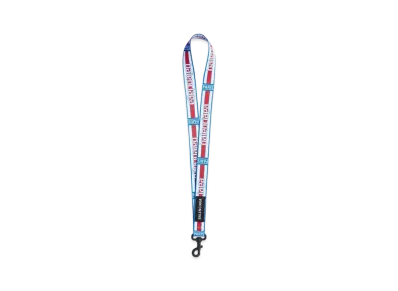 BALENCIAGA Lanyard Snap Hook in Webbing "Blue"