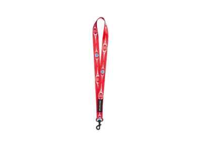 BALENCIAGA Lanyard Snap Hook in Webbing "Red"