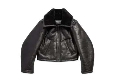 BALENCIAGA Women's Aviator Jacket "Black"