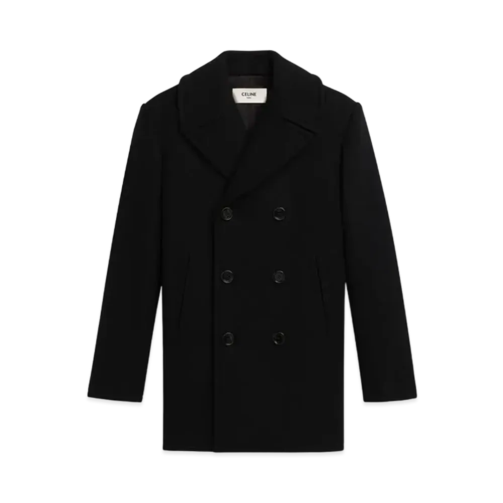 CELINE Classic Pea Coat / Cashmere "Black"