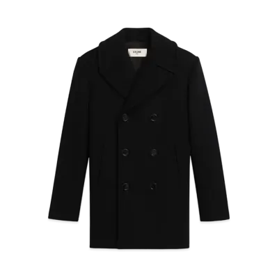 CELINE Classic Pea Coat / Cashmere "Black"
