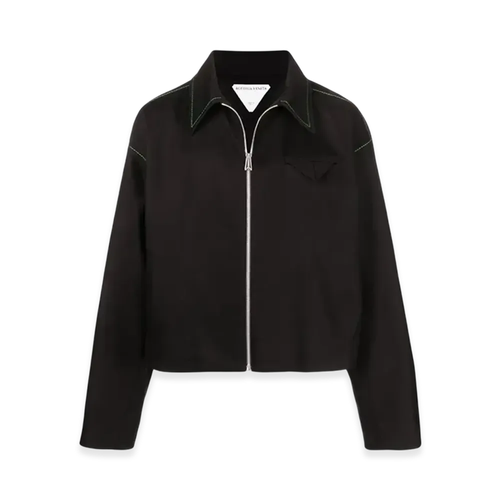 Bottega Veneta Cotton Twill Jacket "Black"