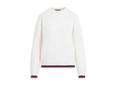 GUCCI Women's Web Pullover "White"