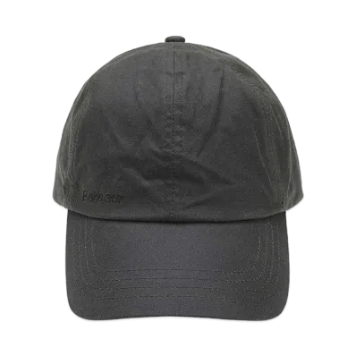 Barbour Wax Cotton Baseball Cap "Green"