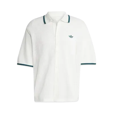 adidas Originals Button Knit Shirt "Wonder White"