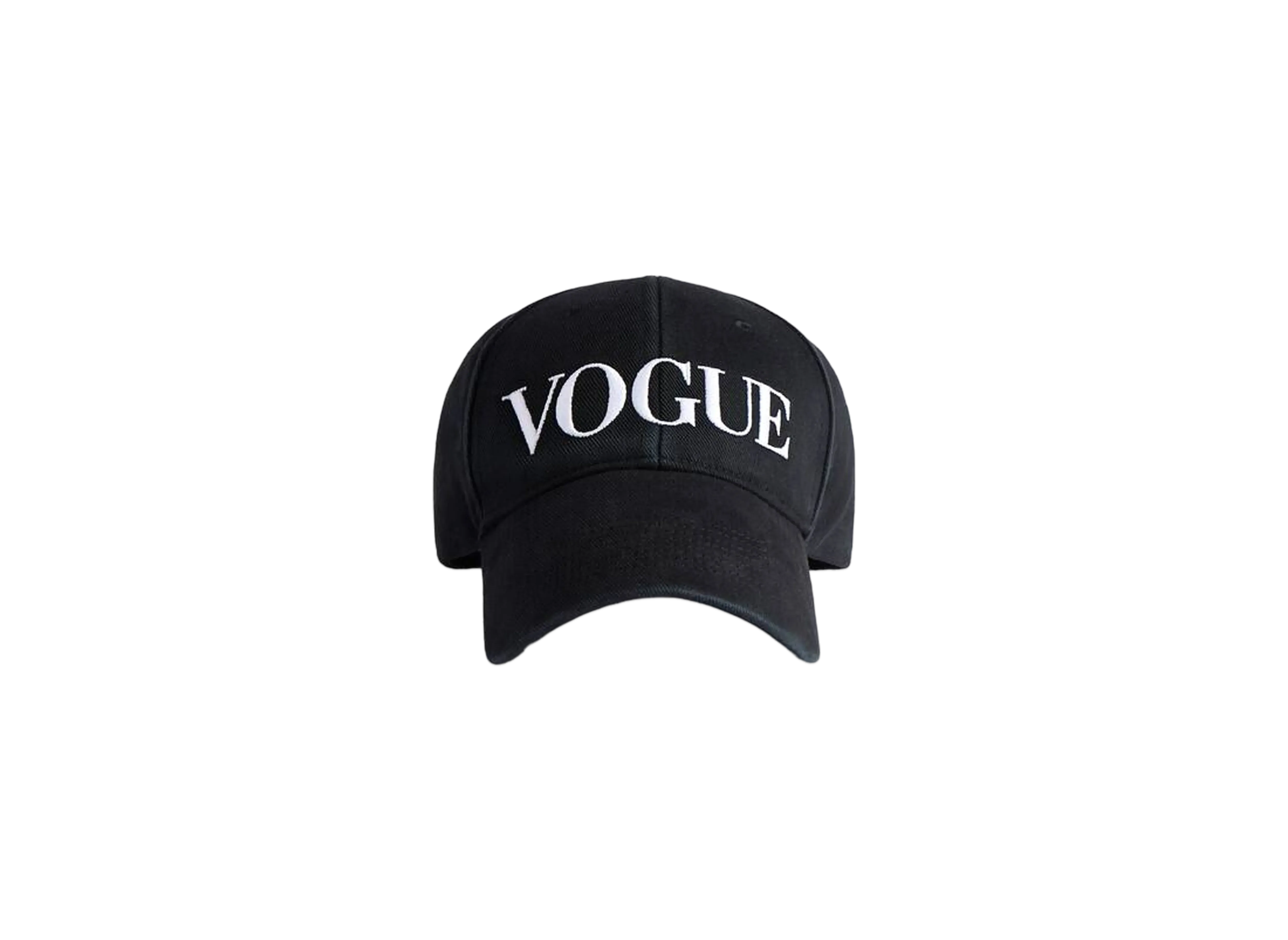 BALENCIAGA x VOGUE Cap in Faded Cotton Canvas "Black"