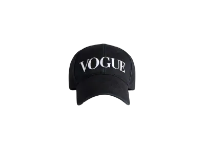 BALENCIAGA x VOGUE Cap in Faded Cotton Canvas "Black"