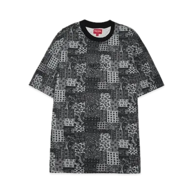 Supreme Patchwork Paisley S/S Top "Black"