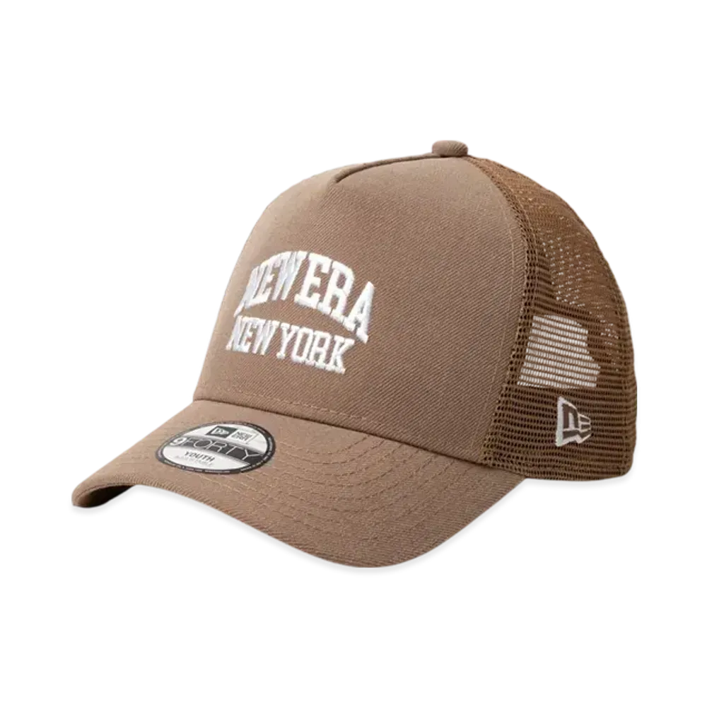 NEW ERA Kids Youth 9Forty A-Frame Tracker College Logo "British Khaki"