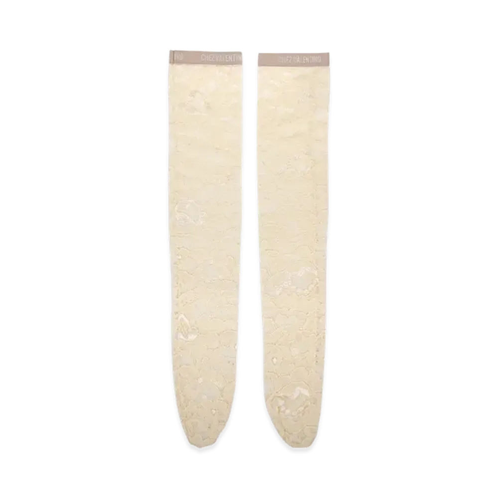 Valentino Women's Lace Knee-High "Ivory"