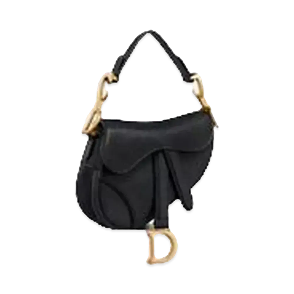 Dior Micro Saddle Bag "Black"