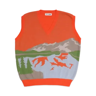 TTT MSW YOSEMITE Knit Vest "Orange"