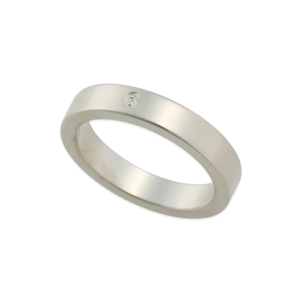 MM6 Maison Margiela Minimal Logo Ring "Silver"
