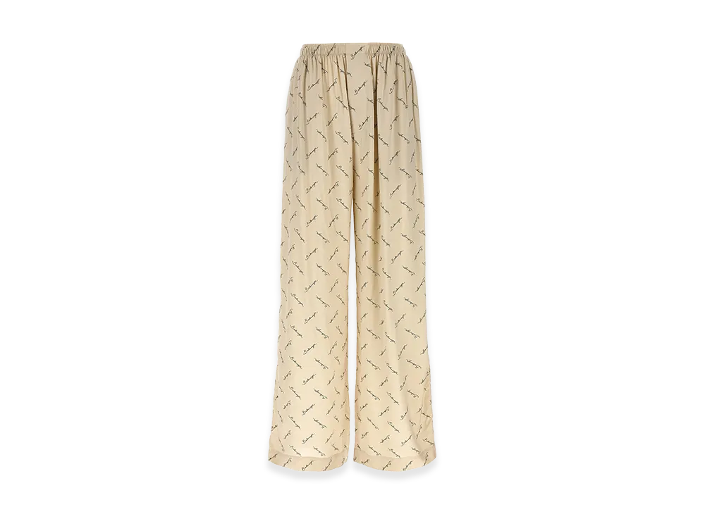 BALENCIAGA Women's Pants With Logo "Beige"
