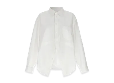 BALENCIAGA Women's Asymmetric Shirt "White"