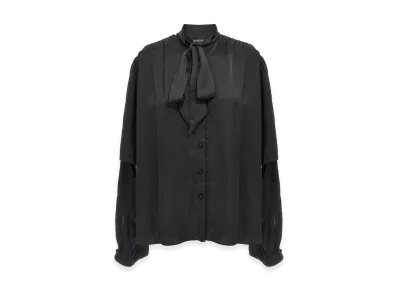 BALENCIAGA Women's 'Double Sleeve' Shirt "Black"