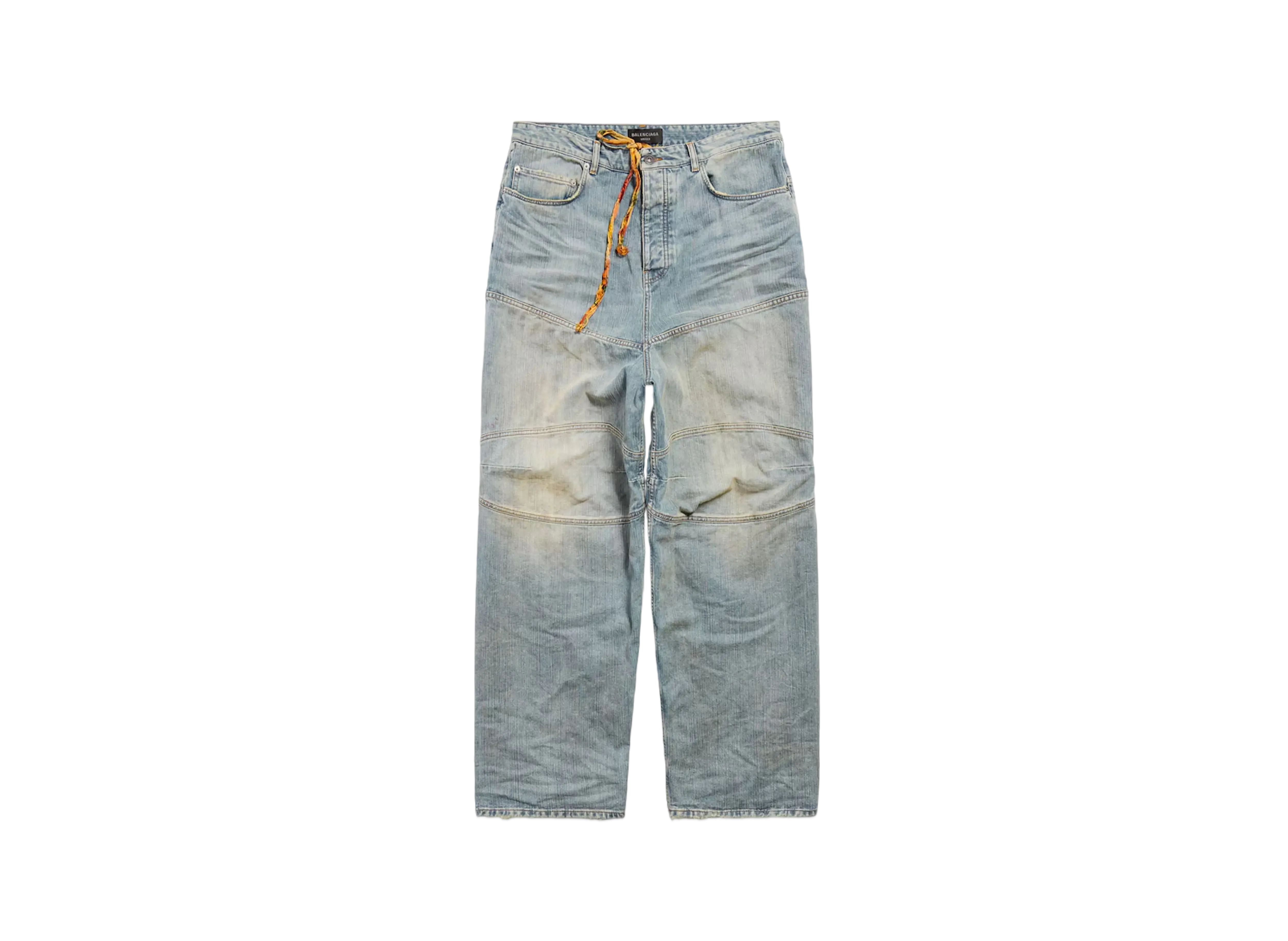 BALENCIAGA Men's George V Baggy Pants "Light Blue"