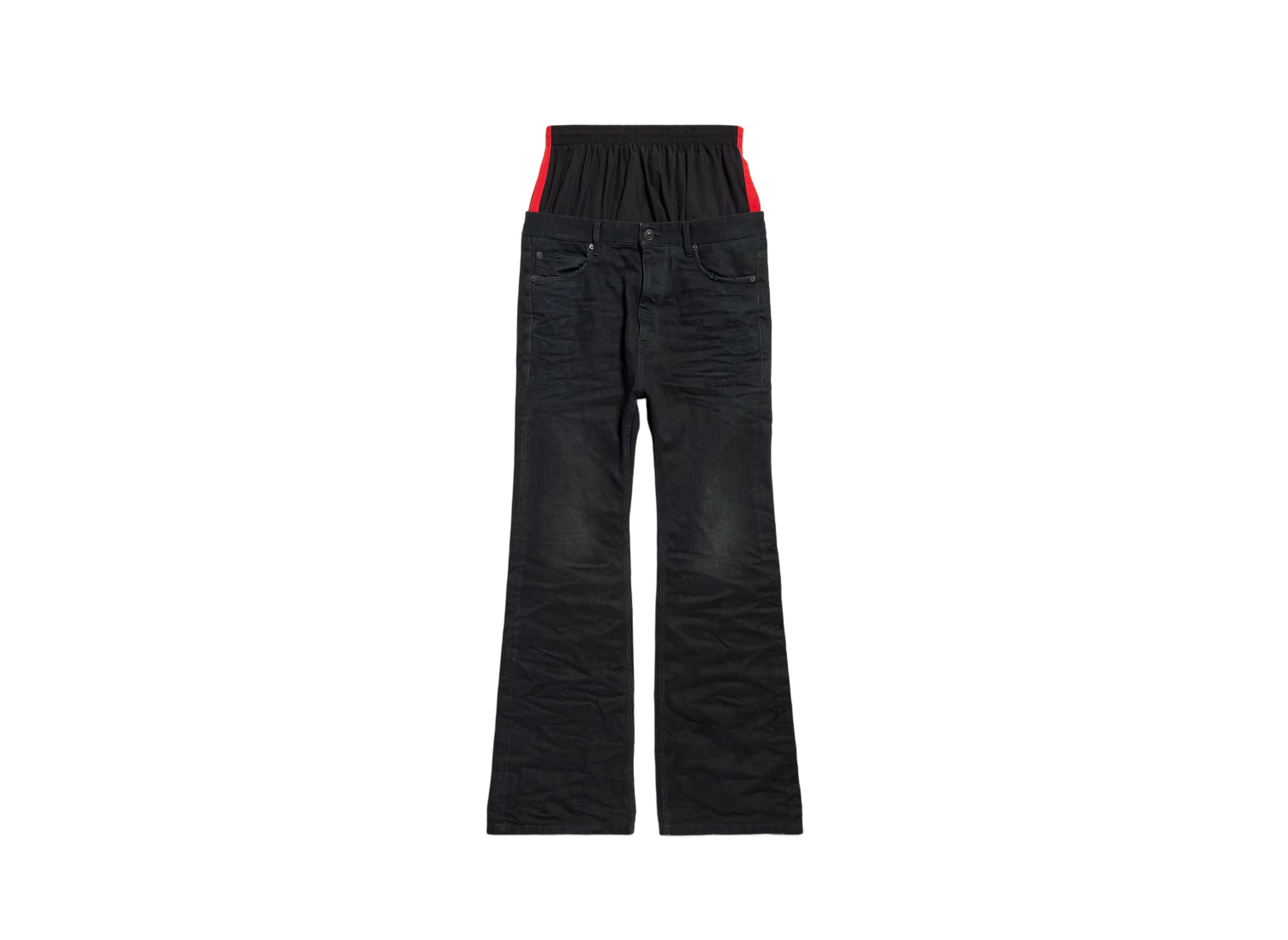 BALENCIAGA Men's Layered Jeans "Multi Color"