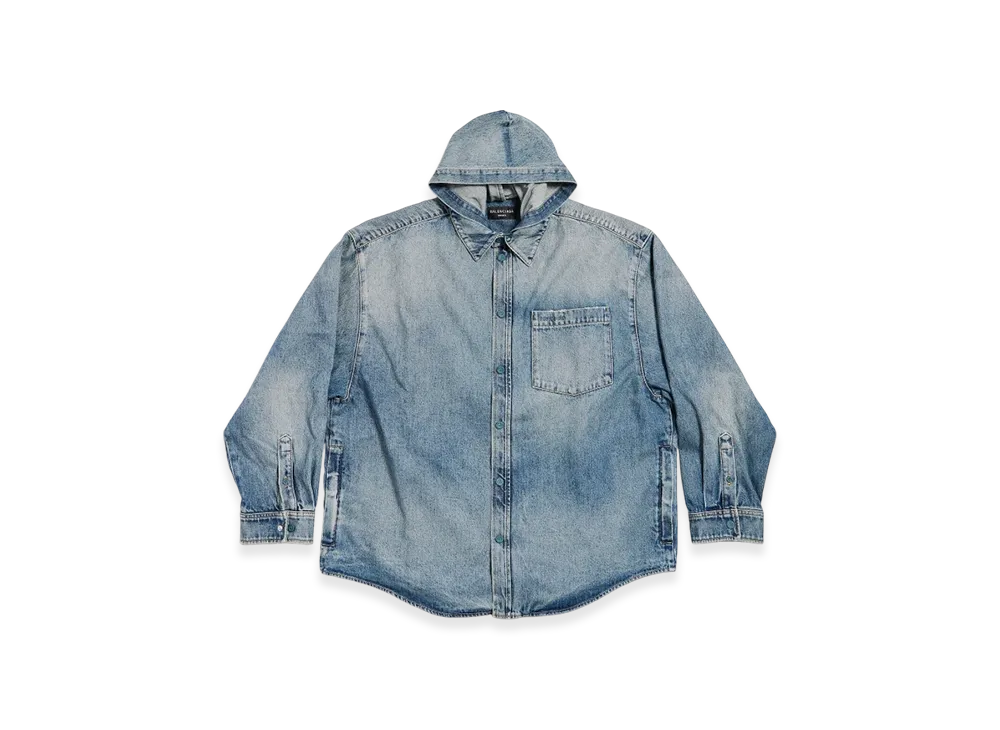 BALENCIAGA Shirt Parka "Blue"