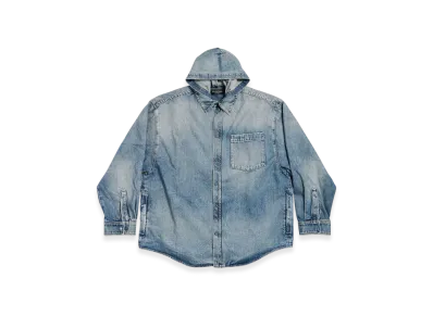 BALENCIAGA Shirt Parka "Blue"