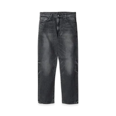 NEIGHBORHOOD Black Denim Washed Slim Straight Pants "Black"