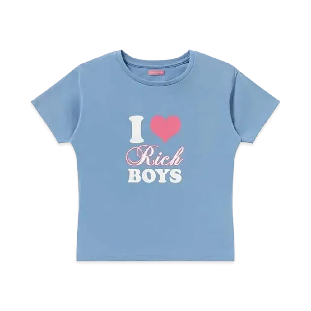 BlackEyePatch Rich Boys Baby Tee "Blue"