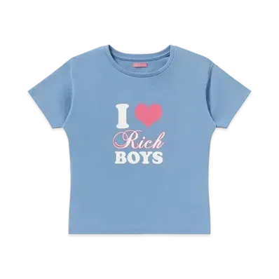 BlackEyePatch Rich Boys Baby Tee "Blue"