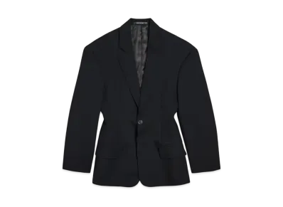 BALENCIAGA Women's Hourglass Jacket Oversized "Black"