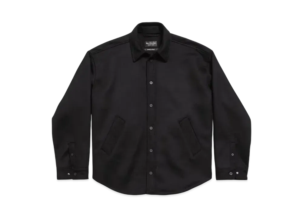 BALENCIAGA Men's Padded Shirt "Black"