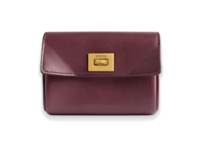 BALENCIAGA Rodeo Flap Card Holder "Black"