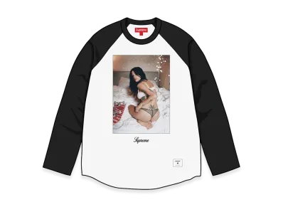 Supreme x Larry Clark Sequin Raglan L/S Top "Black"