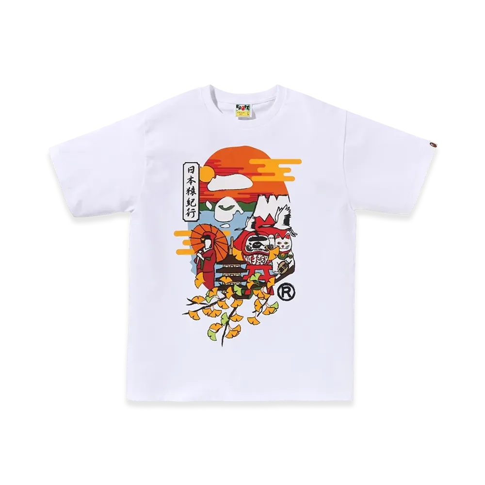 A BATHING APE Culture Autumn APE Head Tee "White"