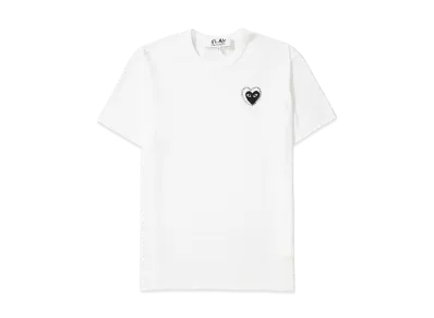 COMME des GARCONS PLAY Unisex T-Shirt Emblem x Metalstone "White/Black"