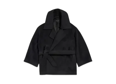 BALENCIAGA Women's High Collar Jacket "Black"