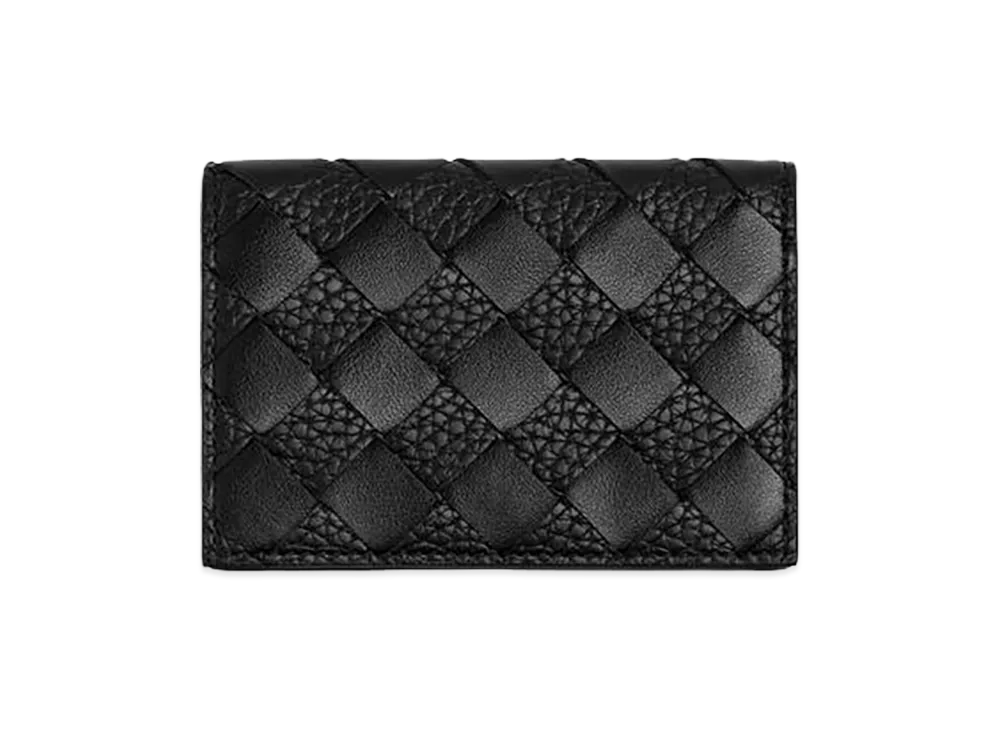 Bottega Veneta Intrecciato Business Card Case "Black"