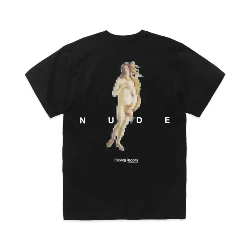 FR2 Pixelated Nude T-shirt "Black"