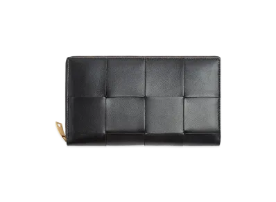 Bottega Veneta Cassette Zip Around Wallet "Black"