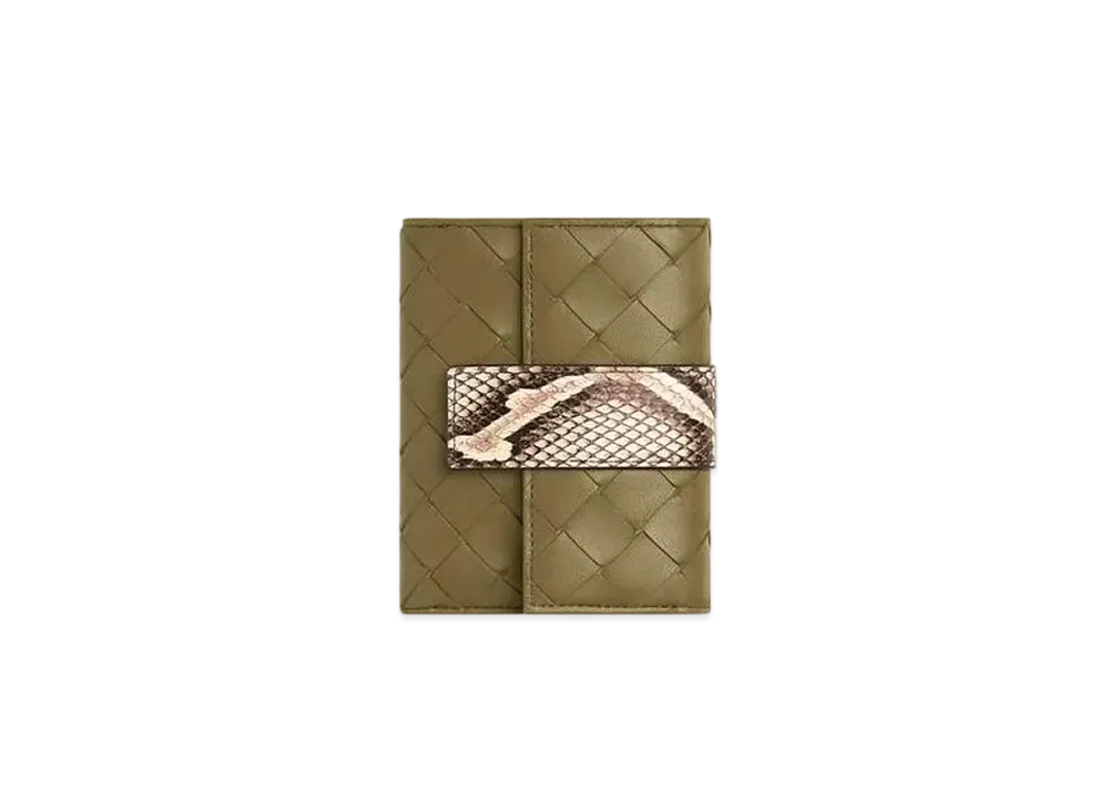 Bottega Veneta Tag Tri-Fold Zip Wallet Japan Exclusive "Algae/Rock/Bone/Fondant/Drizzle"